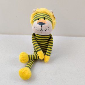 Beverly Hills Teddy Bear Lion Plush Stuffed Animal Yellow Grey Stripes